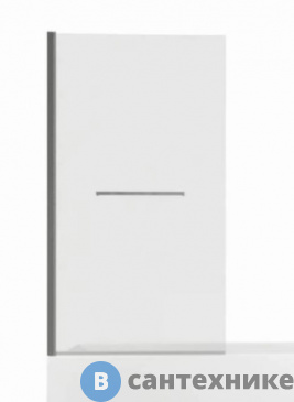 картинка Шторка на ванну Allen Brau PRIORITY 3.31024.BA 800*1500 Optiwhite, Easyclean, браш. алюм