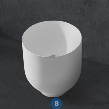 картинка Раковина ABBER Stein AS2618 накладная белая матовая