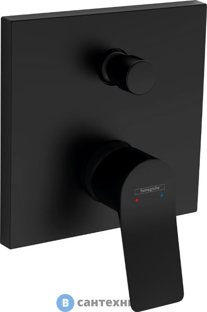 Смеситель Hansgrohe 75415670 Vivenis для ванны, чёрный матовый