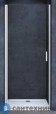 картинка Душевая дверь Vincea Alpha VDP-3AL700CL 700x1950, хром, стекло прозрачное (VDP-3AL700CL)