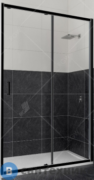 картинка Душевая дверь RGW CL-14-B 100*185 чёрный/прозрачное/5 мм (32091410-14)