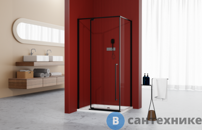 картинка Душевое ограждение ESBANO ESA-108PS-B черный