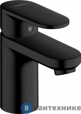 картинка Смеситель Hansgrohe 71550670 Vernis Bl для раковины, чёрный матовый