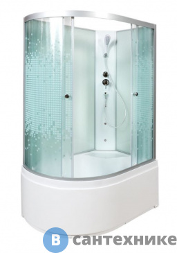 картинка Душевая кабина Deto L 920 R N с гидромассажем (120х80х215 см)