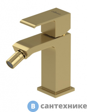 картинка Смеситель Cezares PORTA-BS1-SR на биде однорычажный, с донным клапаном, sunrise