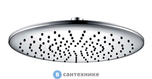 Верхняя душевая насадка WasserKRAFT A030 хромоникелевое покрытие, ABS-пластик