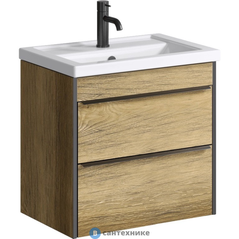Тумба под раковину Aqwella FARGO 61 FRG0106DB (подвесная, дуб балтийский)