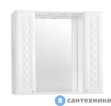 картинка Зеркальный шкаф Style line Канна 900/С (4650134470765)