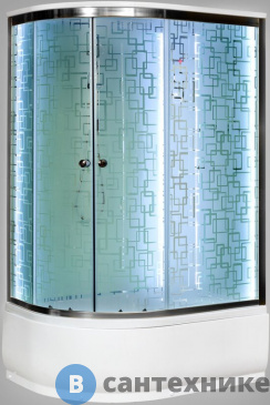 картинка Душевая кабина Deto ЕМ4512 R LED (1200*800*2200)