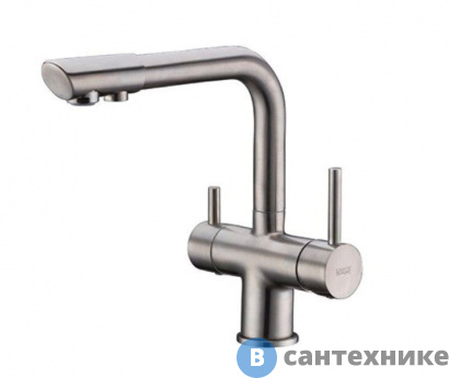 картинка Смеситель WasserKRAFT A8027 для кухни под фильтр латунь, покрытие «матовый хром»