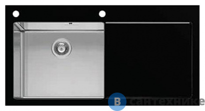 картинка Кухонная мойка IMENZA Charisma 1B 1D (100X53) чёрная левая (IV1011101E)