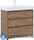 картинка Тумба под раковину Aquanet Nova Lite 85 (SLIM SYNERGY) 3 ящ. дуб рустикальный (302477)