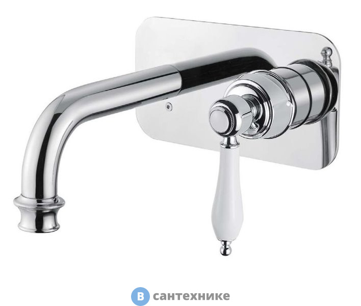 Смеситель Cezares APHRODITE-BLSM2-01-Bi встраиваемый однорычажный, хром, ручки белыеСмеситель Cezares APHRODITE-BLSM2-01-Bi встраиваемый однорычажный, хром, ручки белые