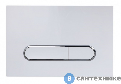 картинка Клавиша смыва ESBANO OVL-17GW глянцевый белый