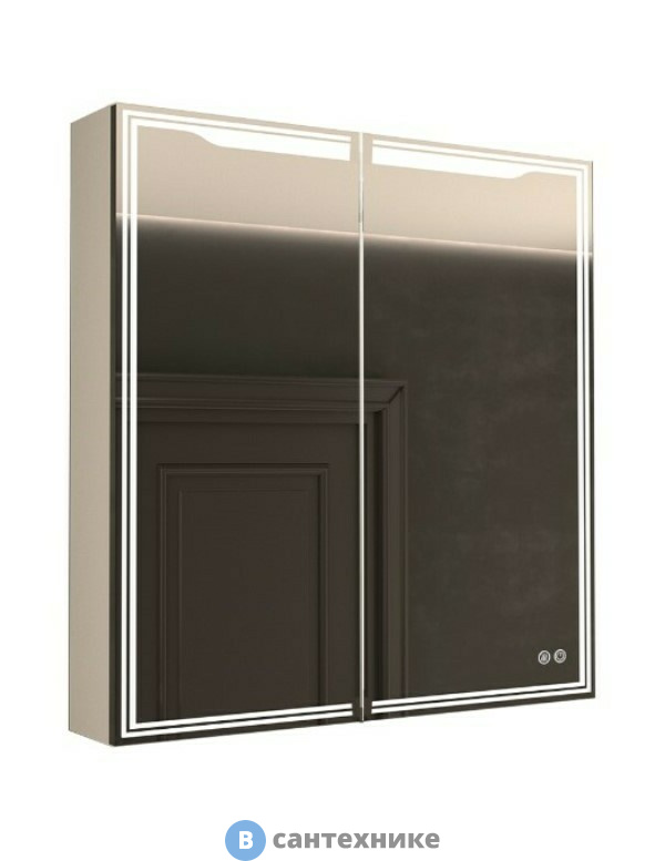 Зеркало-шкаф Art & MAX Merano AM-Mer-900-800-1D-R-DS-F с подсветкой и подогревом
