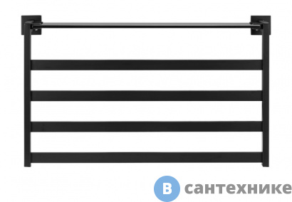 картинка Полотенцесушитель Black&White N-333B Matt Black (580x350x130)