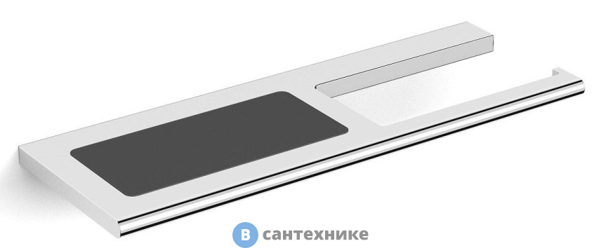 Бумагодержатель Black&White SN-8043 с полочкой для смартфона