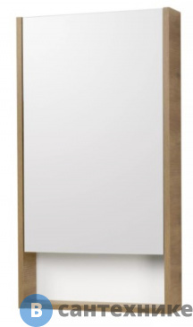 картинка Зеркальный шкаф Акватон Сканди 45 Белый/Дуб Рустикальный (1A252002SDZ90)