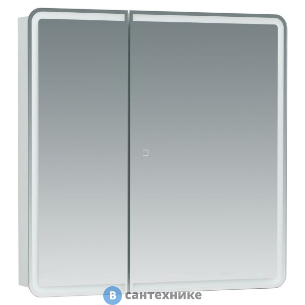 Зеркало-шкаф Aquanet Оптима 80 с LED подсветкой (311862)