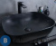 картинка Раковина накладная GID-ceramic Bm1302 черный матовый (500х400х140)