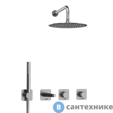 картинка Встраиваемый комплект WasserKRAFT A6451.297.298.097.121.275.100.276 для ванны с верхней душевой насадкой, лейкой