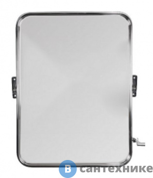 картинка Зеркало Aquanika АКВ-68 для ММГ с регулиремым углом наклона O 18 без крепежа /60 х 80/ (нержавеющая сталь)