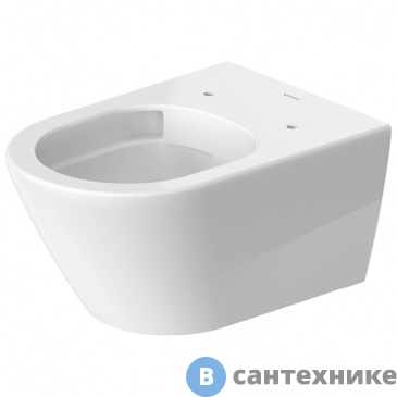 картинка Унитаз подвесной Duravit D-Neo 2577090000, крепления Durafix, без сиденья