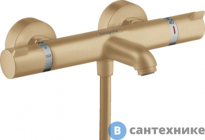 картинка Смеситель Hansgrohe 13114140 Ecostat Comfort терм. для ванны
