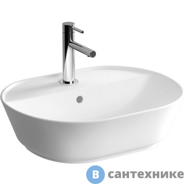 картинка Раковина Vitra Geo 7428B003-0001 овал 55 cm