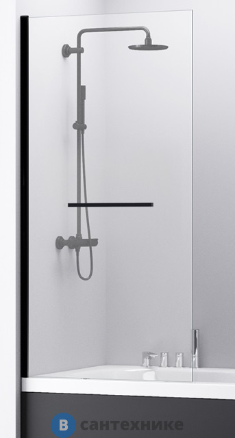 Шторка на ванну ABBER Immer Offen AG70100B