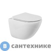 Унитаз подвесной BelBagno AMANDA BB051CHR/BB051SC безободковый, с сиденьем