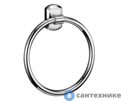 картинка Держатель полотенец WasserKRAFT Oder K-3060 кольцо металл, хромоникелевое покрытие
