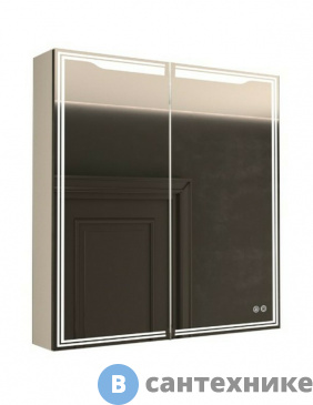 картинка Зеркало-шкаф Art & MAX Merano AM-Mer-900-800-1D-R-DS-F с подсветкой и подогревом