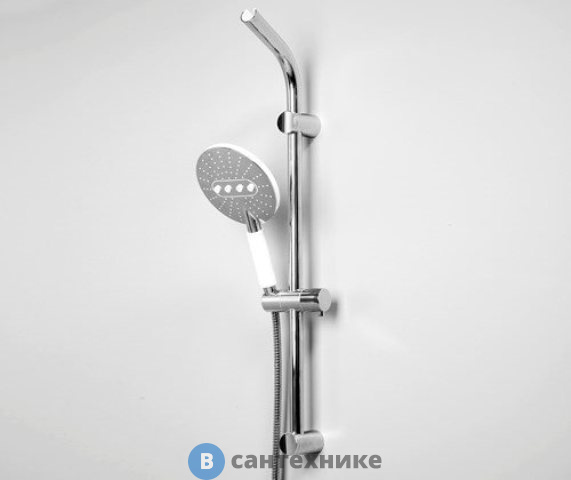 Душевой гарнитур WasserKRAFT A044 83,5 см нержавеющая сталь, хромоникелевое покрытие