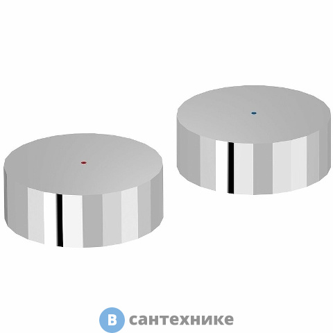 Комплект Jacob Delafon E25390-CP GRANDS BOULEVARDS 2х металлических ручек, хром