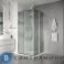 картинка Душевое ограждение Niagara Nova NG-4623-34 (90х90х195) квадрат, раздвижная, хром, стекло рифленое