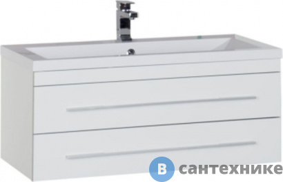 картинка Тумба под раковину Aquanet Верона 100 белый (175382)