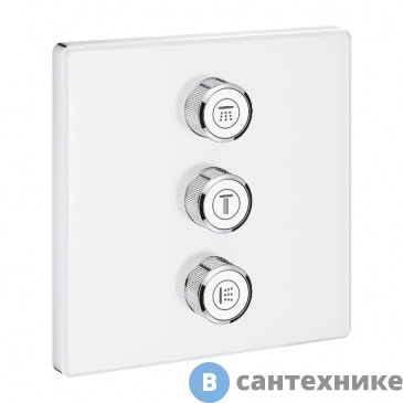 картинка Смеситель Grohe 29158LS0 SmartControl на 3 вых, квадр.