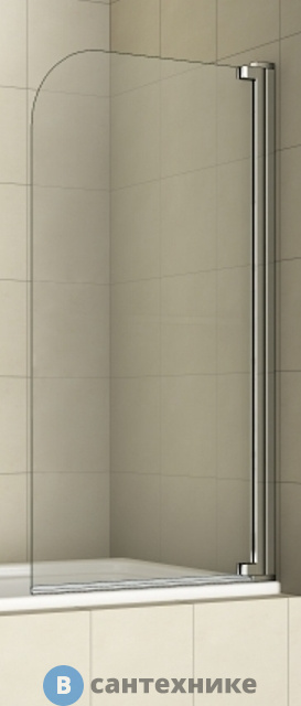 Шторка на ванну WELTWASSER WW100 100T1-80 800х1400 мм