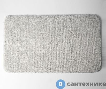 картинка Коврик WasserKRAFT Vils BM-1021 Smoke для ванной комнаты 75х45 см микрофибра
