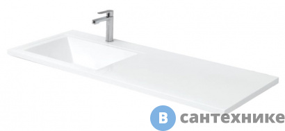 картинка Раковина-столешница Aquanet Даллас 130 левая (235501)