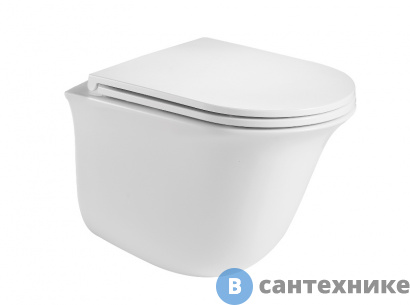 картинка Унитаз WELTWASSER TELBACH 004 GL-WT подвесной, белый глянец