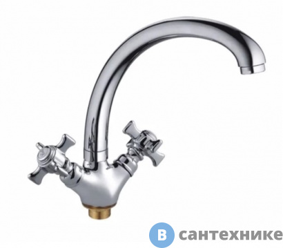 картинка Смеситель Maxonor MN4824 для кухни с гайкой хром