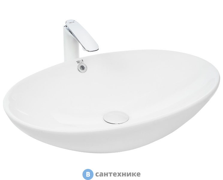 Раковина WELTWASSER ELBACH 3077 накладная (625х415х150)