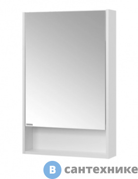 картинка Зеркальный шкаф Акватон Сканди 55 белый (1A252102SD010)