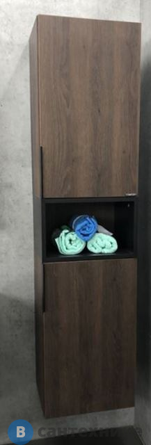 Шкаф-колонна Comforty Франкфурт-40 дуб шоколадно-коричневый