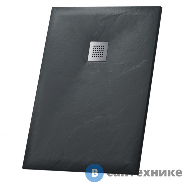 картинка Душевой поддон Grossman Strong GR-S280120Q (80*120*2,5) из искусственного камня, прямоугольник, графит