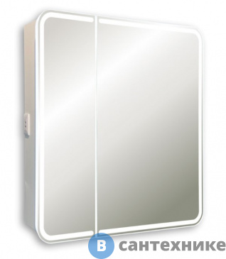 картинка Зеркало-шкаф AZARIO Alliance 805х800 сенсор выкл (LED-00002516)