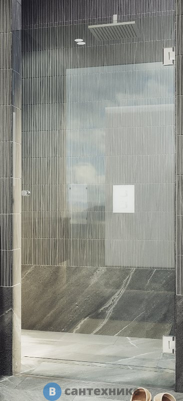 Душевая дверь на петлях MaybahGlass 1950*800 Стекло 8 мм Бесцветное (MGD-508-4)