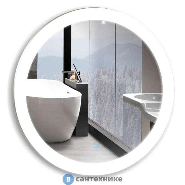 Зеркало AZARIO Перла d770 (круглое) сенсор выкл (ФР-00000847)